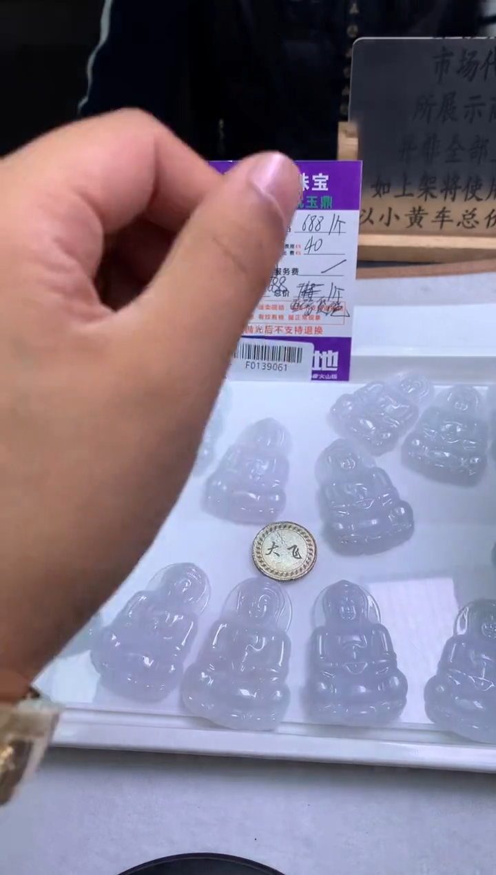 【闪购商品】翡翠吊坠(不含链)未镶嵌多样性发其一-F0139061