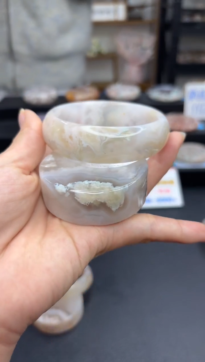 【闪购商品】石英质玉手镯未镶嵌A240(60圈赠送镯心)