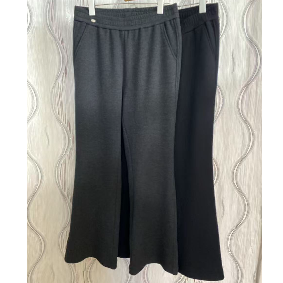 （X新）胖人坊大码女装筒喇加绒裤01472  衣长105  