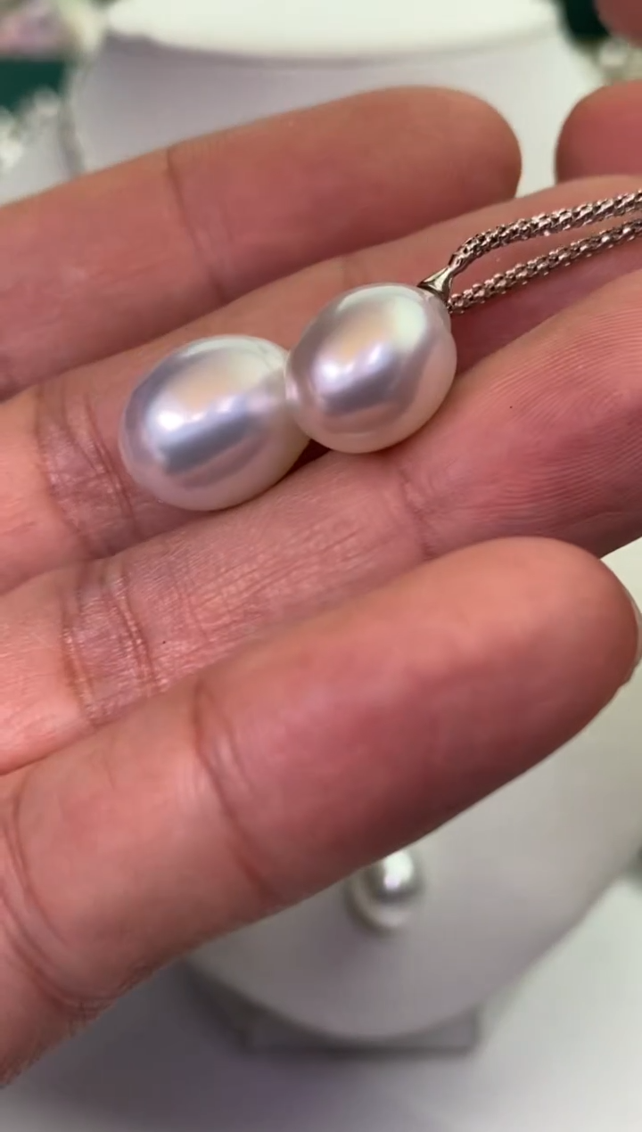 【闪购商品】海水珍珠颈饰银S925镶嵌10-13