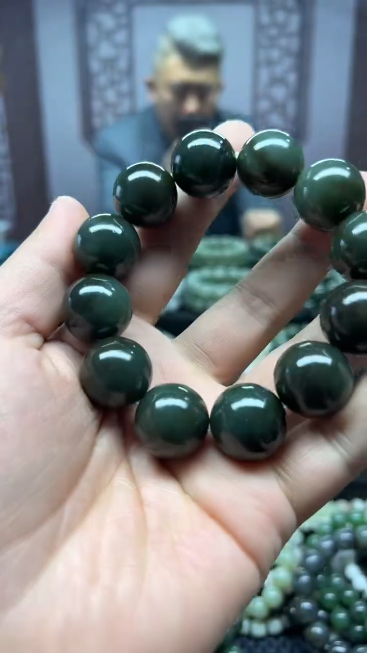 【闪购商品】和田玉手串未镶嵌且末蓝微糖卡20多样性拍一发一