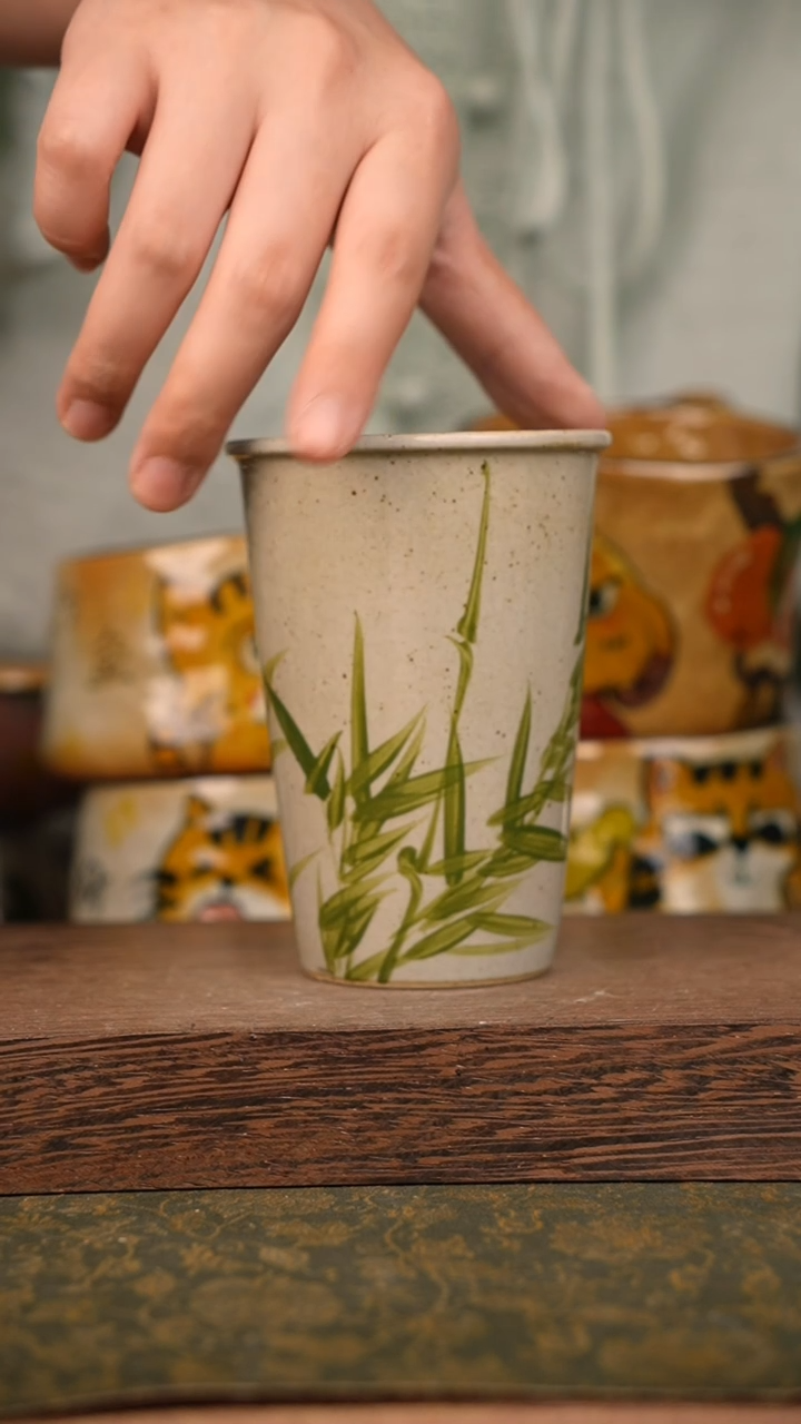 摆件泥垚手作 景德镇手工手绘器物