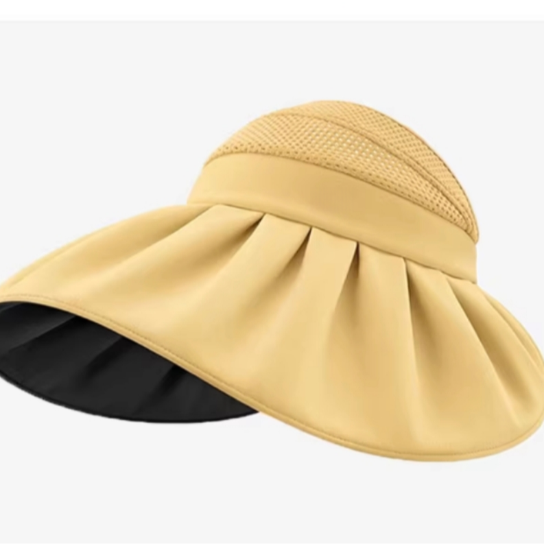 阿明黑胶大帽檐贝壳帽