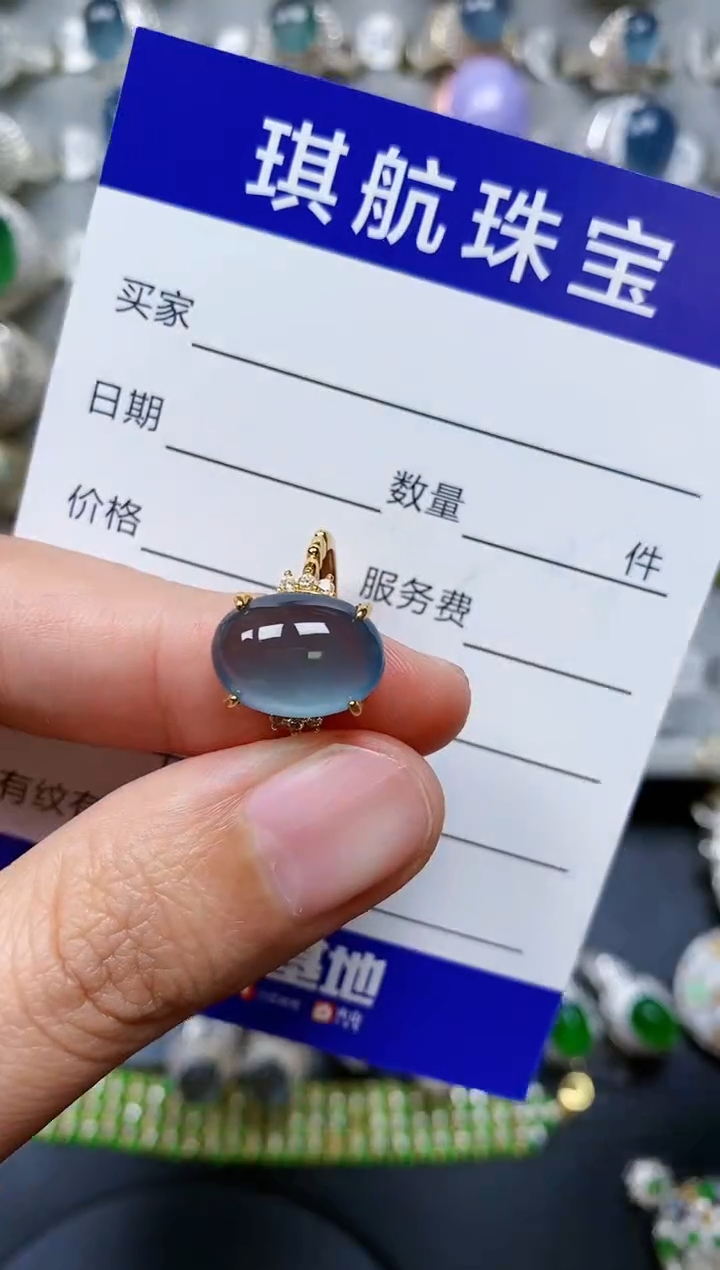【闪购商品】翡翠戒指银S925镶嵌0318