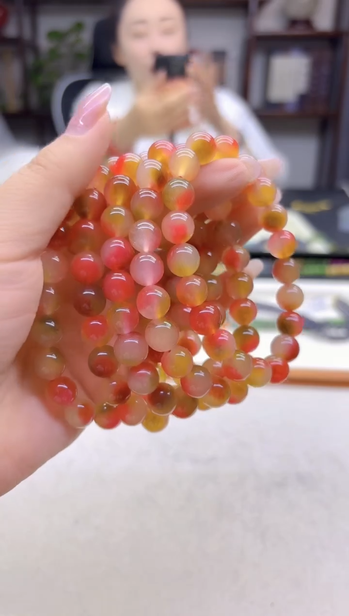 未镶嵌手链西瓜碧玺DIY款S1018