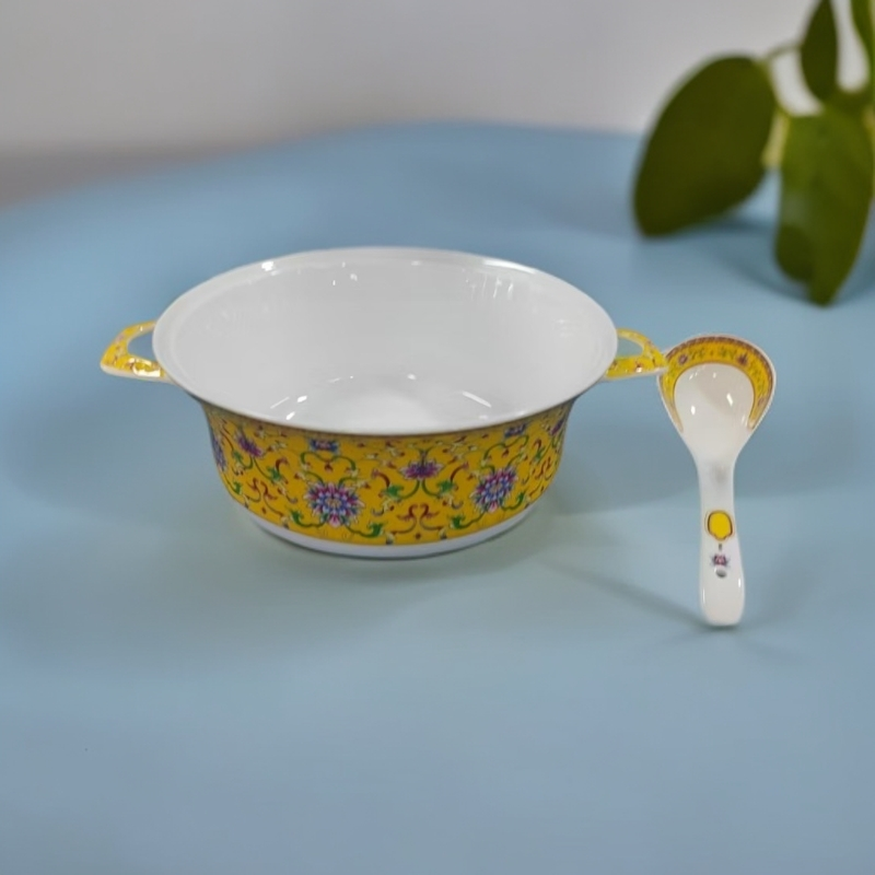1个精美9.5英寸大汤煲+1个大汤勺（帝王黄）