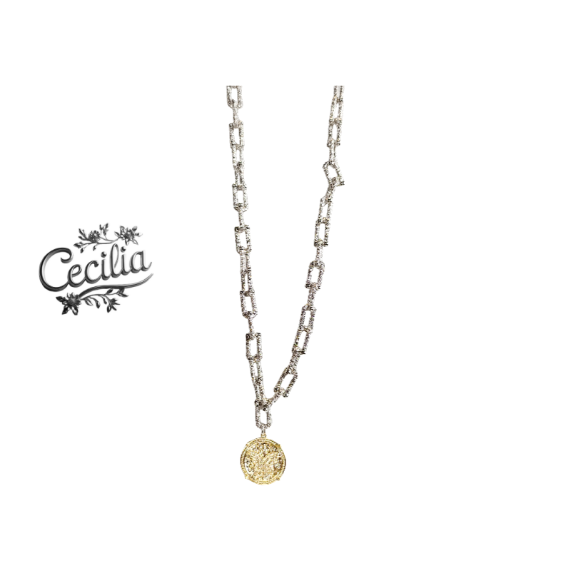 合金项链 Cecilia 品牌项链个性锁链搭配金币潮流穿搭新密码Y-X14