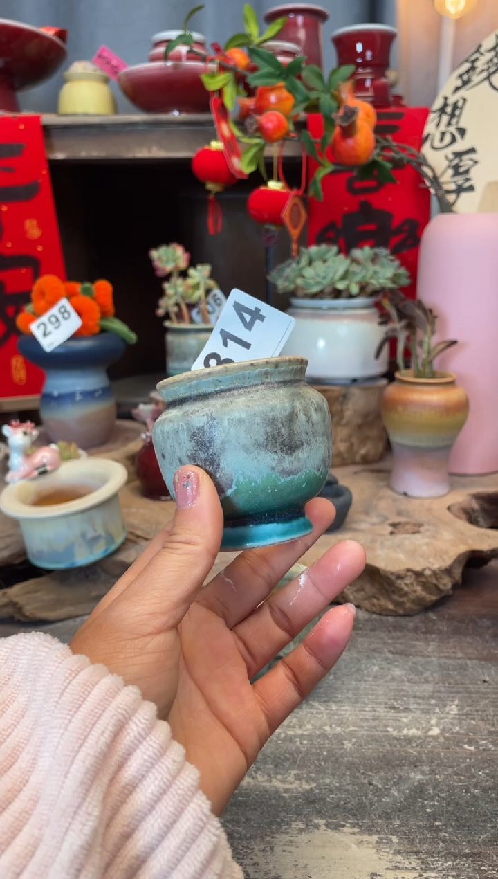 【闪购商品】摆件314微瑕知木小芳花盆