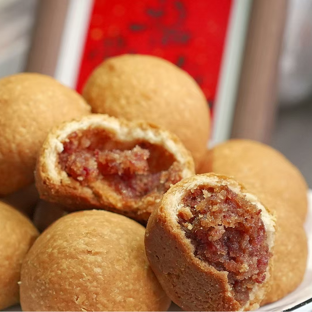 盛意老师傅火腿红饼中秋宣威云腿月饼贵州职工食堂中式糕点零食