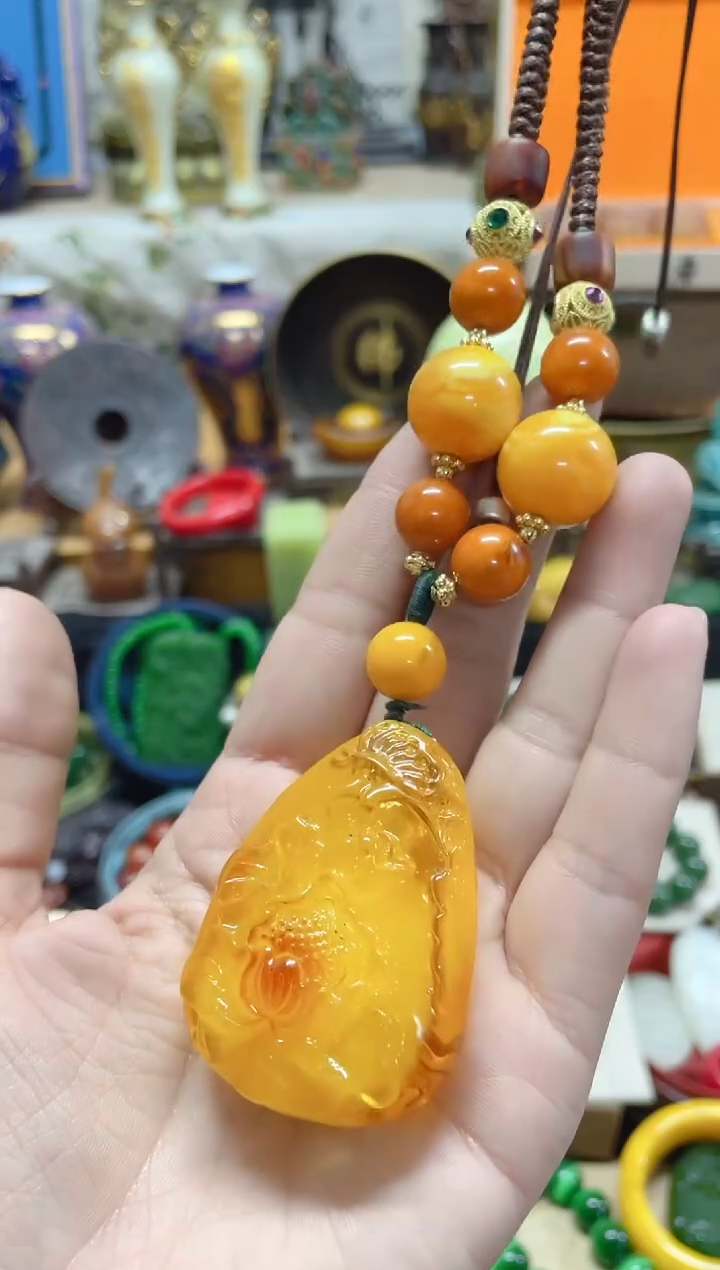 【闪购商品】蜜蜡颈饰未镶嵌主播推荐主播推荐