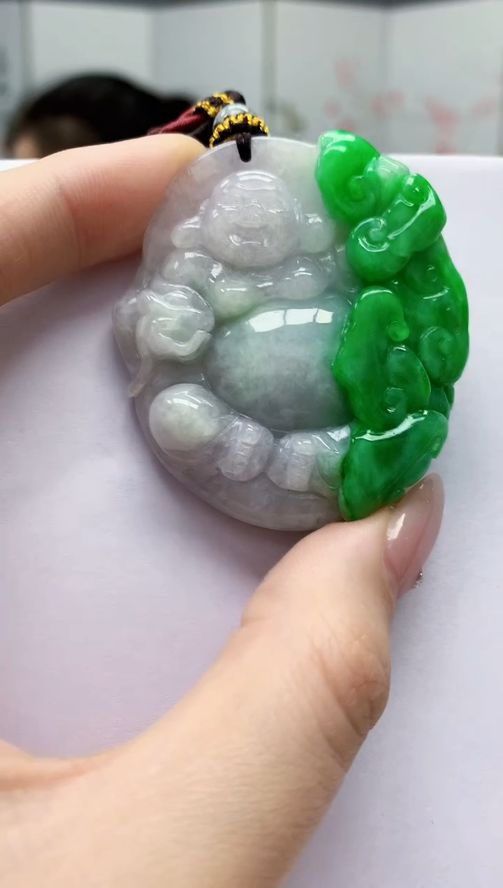 【闪购商品】定制翡翠未镶嵌4902jw-毛货挂件183