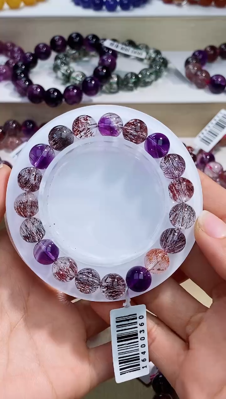 未镶嵌手串水晶毒液彩超七单圈10m+