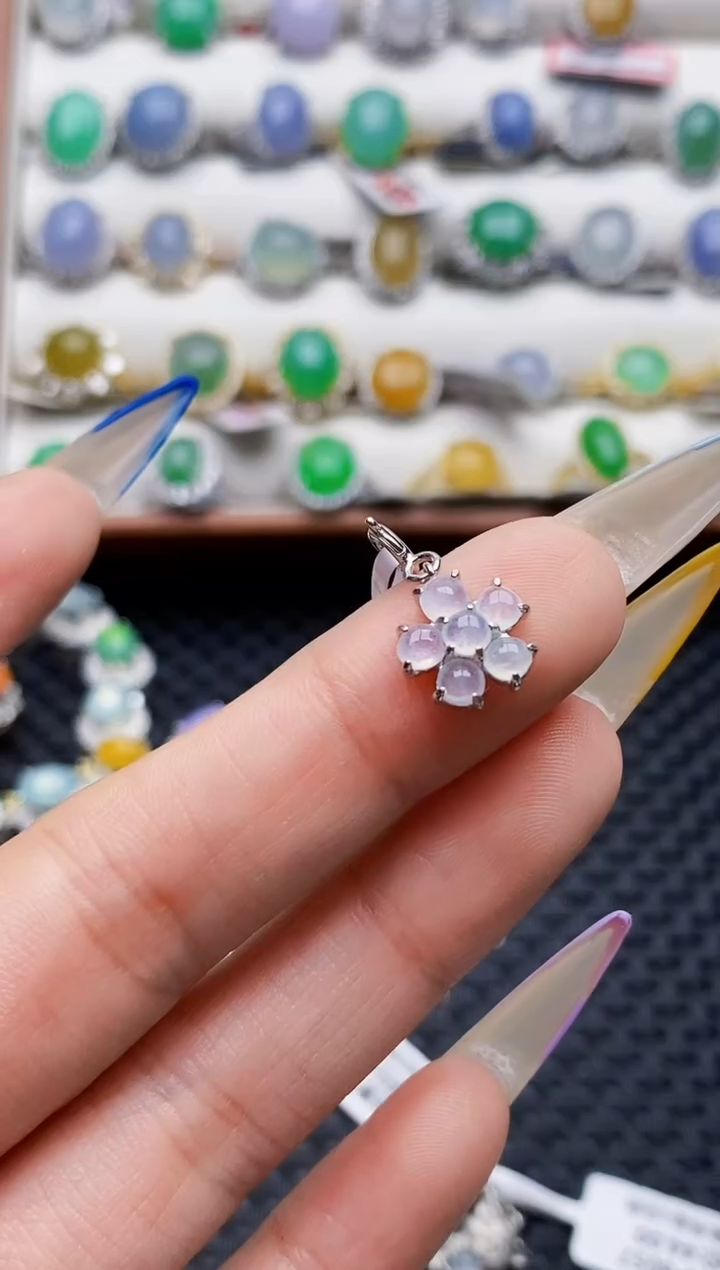 银S925镶嵌戒指翡翠2398