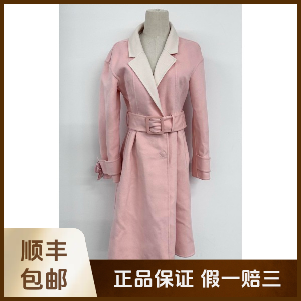 妃鱼/芬迪/丝缎、羊毛、亮片/大衣/95新/沐九21