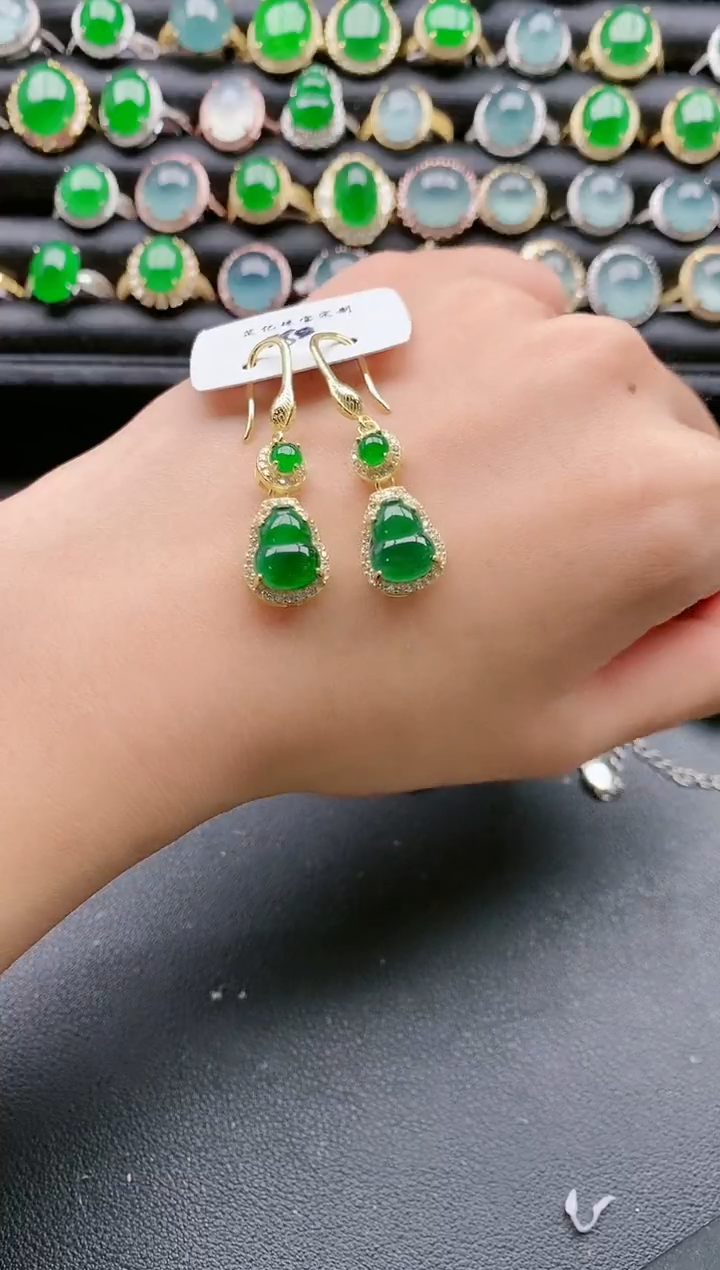 【闪购商品】翡翠戒指银S925镶嵌11111