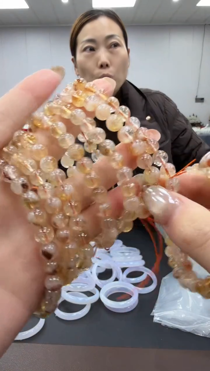 未镶嵌手链黄晶多样性发其一ly