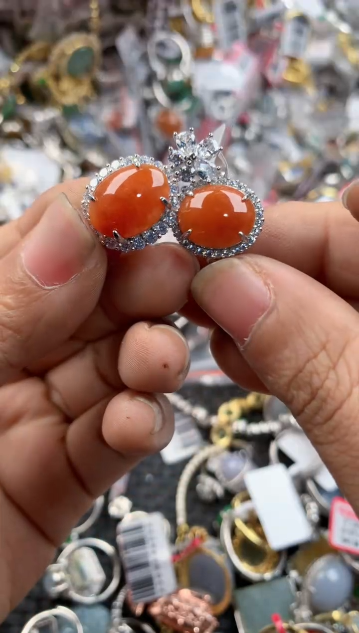 银S925镶嵌戒指翡翠999----3