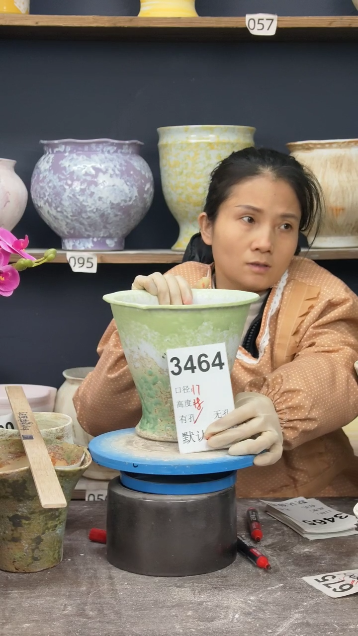 景德镇花盆默认微瑕3464