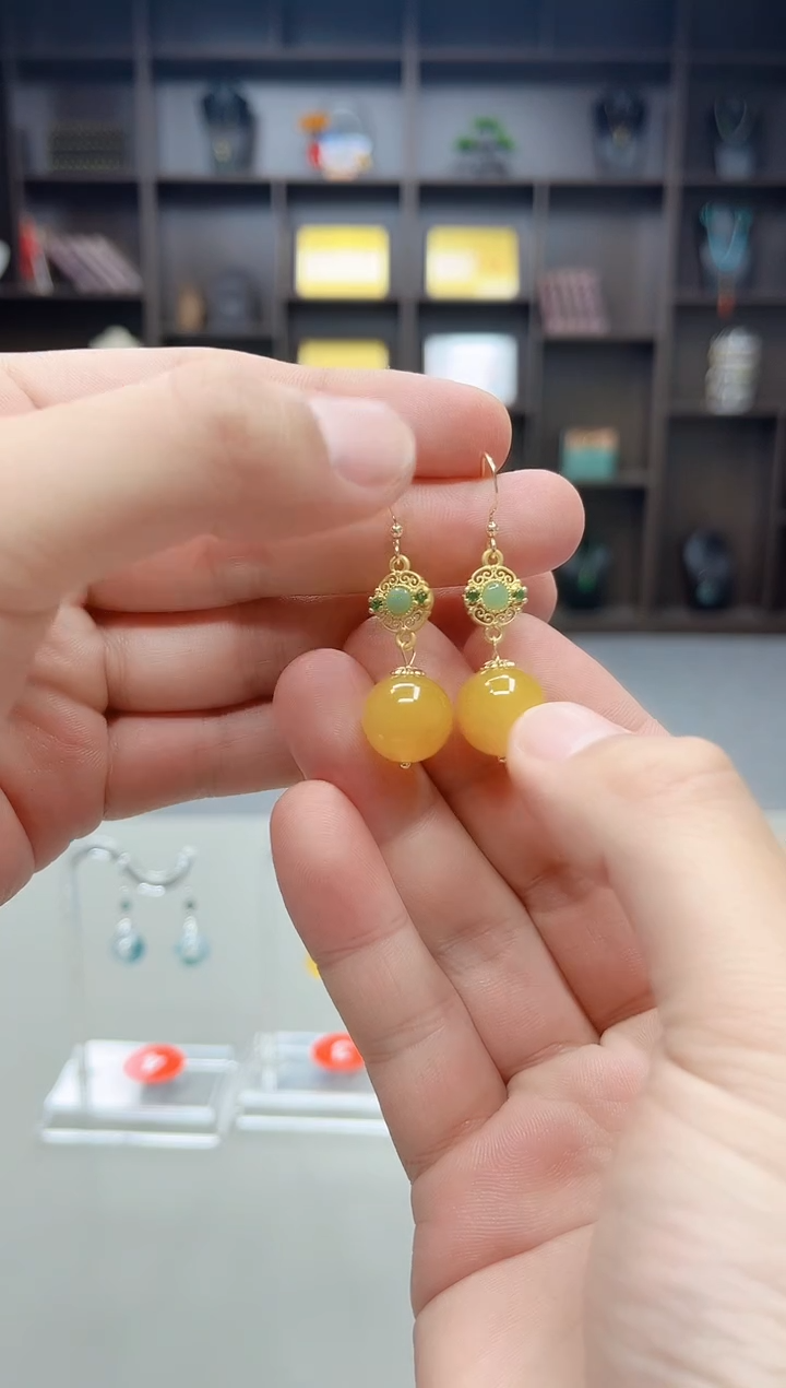 未镶嵌耳饰玛瑙/玉髓202000