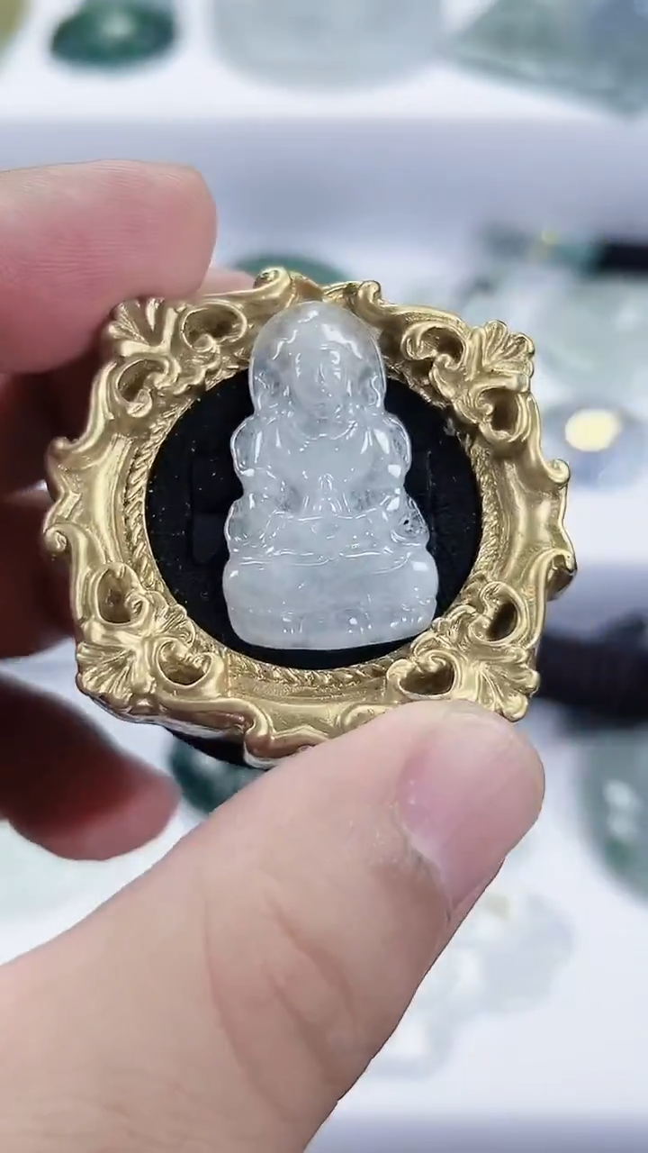 颈饰未镶嵌翡翠天然缅甸A货翡翠
