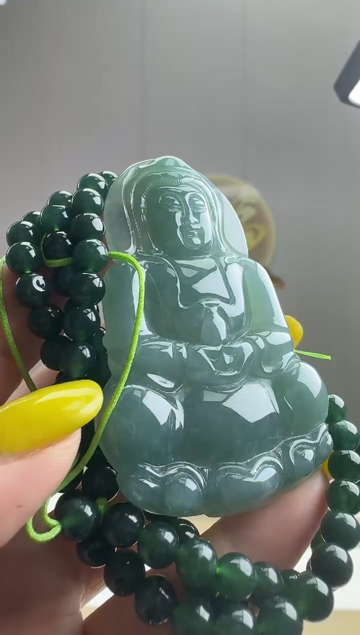 颈饰未镶嵌翡翠天然A货翡翠  多样性随机发其一