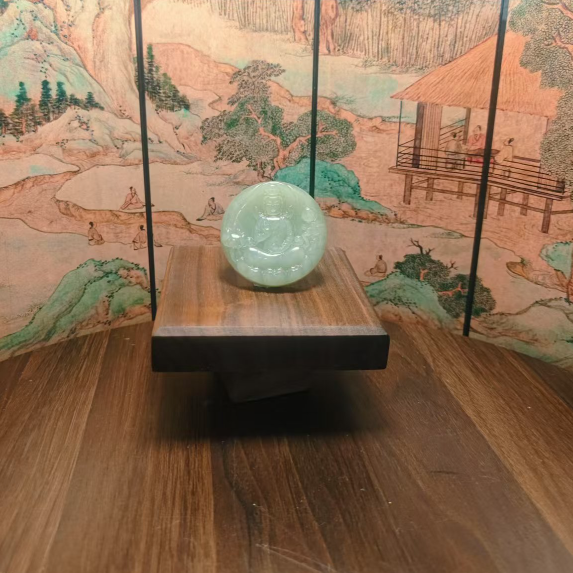 Y和田玉观音吊坠0124