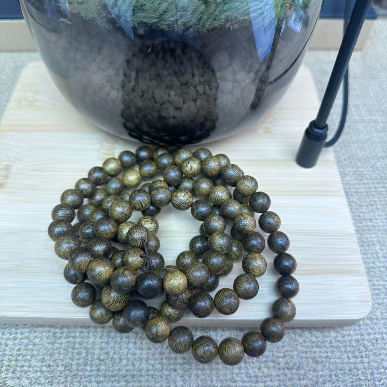 【小李文玩】越南沉香木串Q13