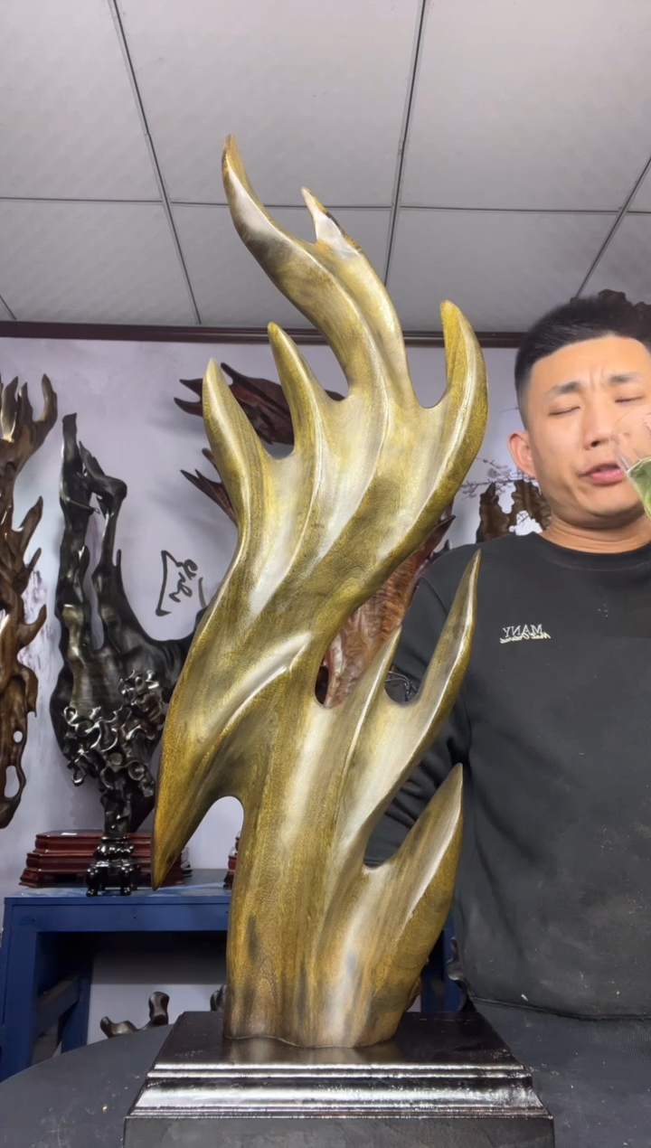 金丝楠木雕款盛金丝楠木工艺品摆件