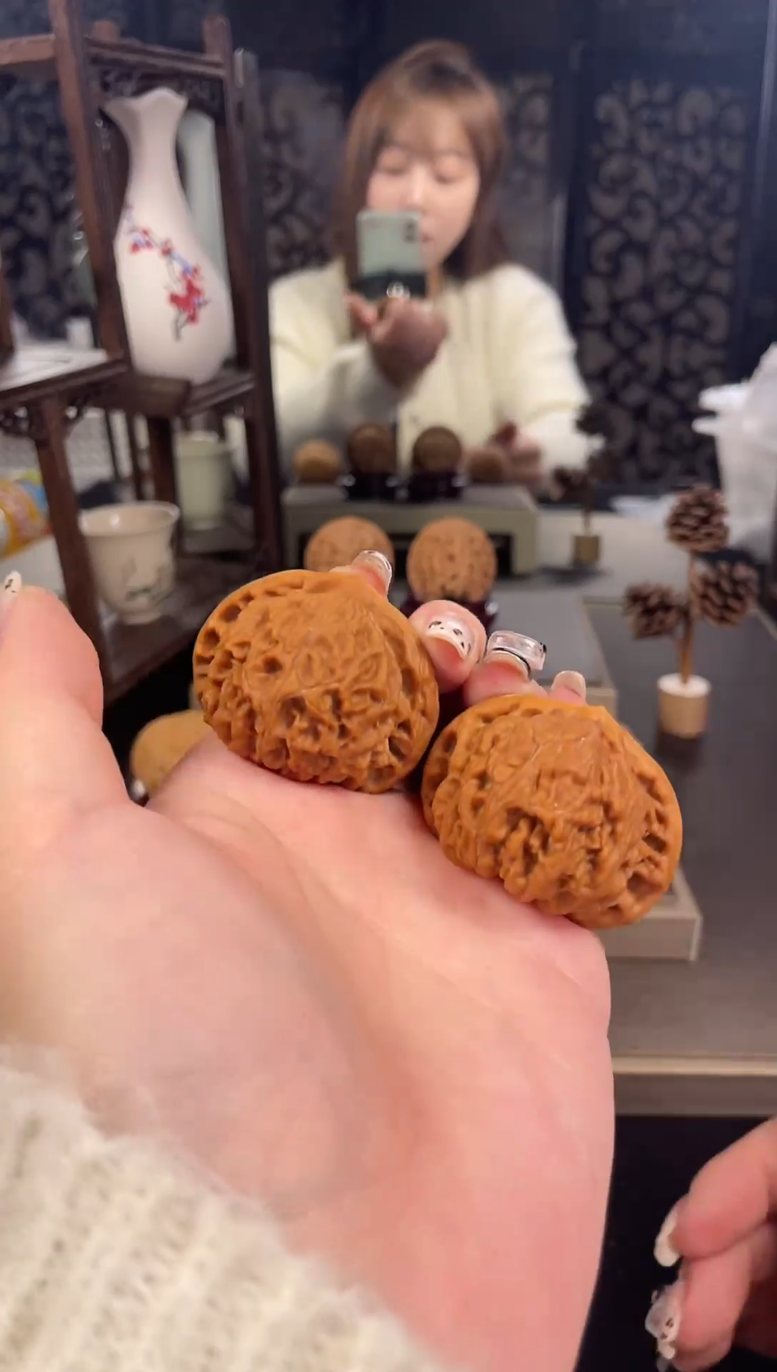 【闪购商品】文玩核桃把件宫灯42尺-8