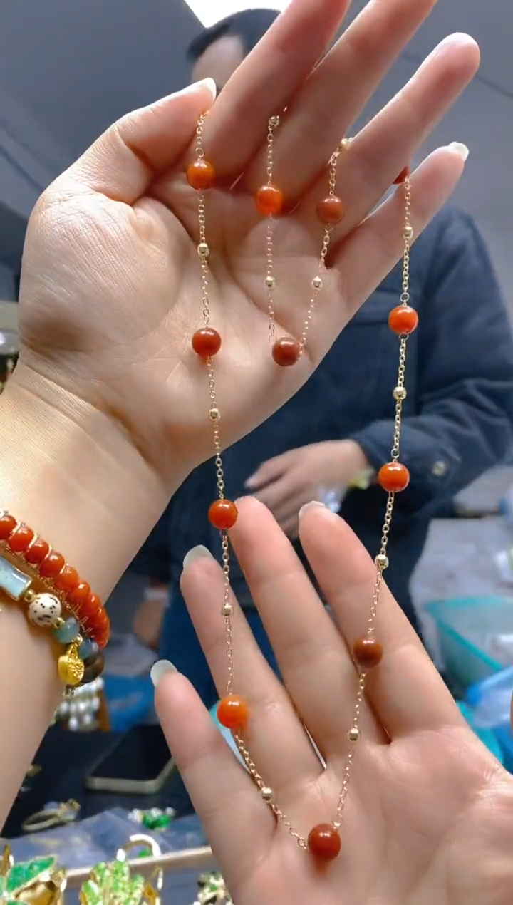 【闪购商品】翡翠耳饰合金0372翡翠手链