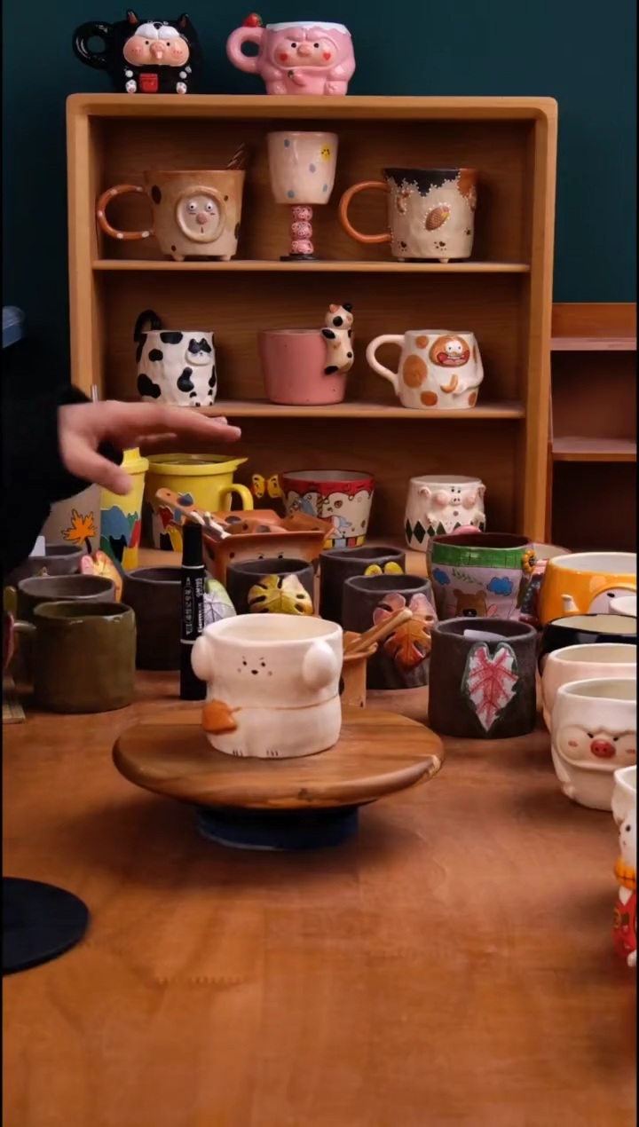 摆件陶景德镇原创手工陶瓷