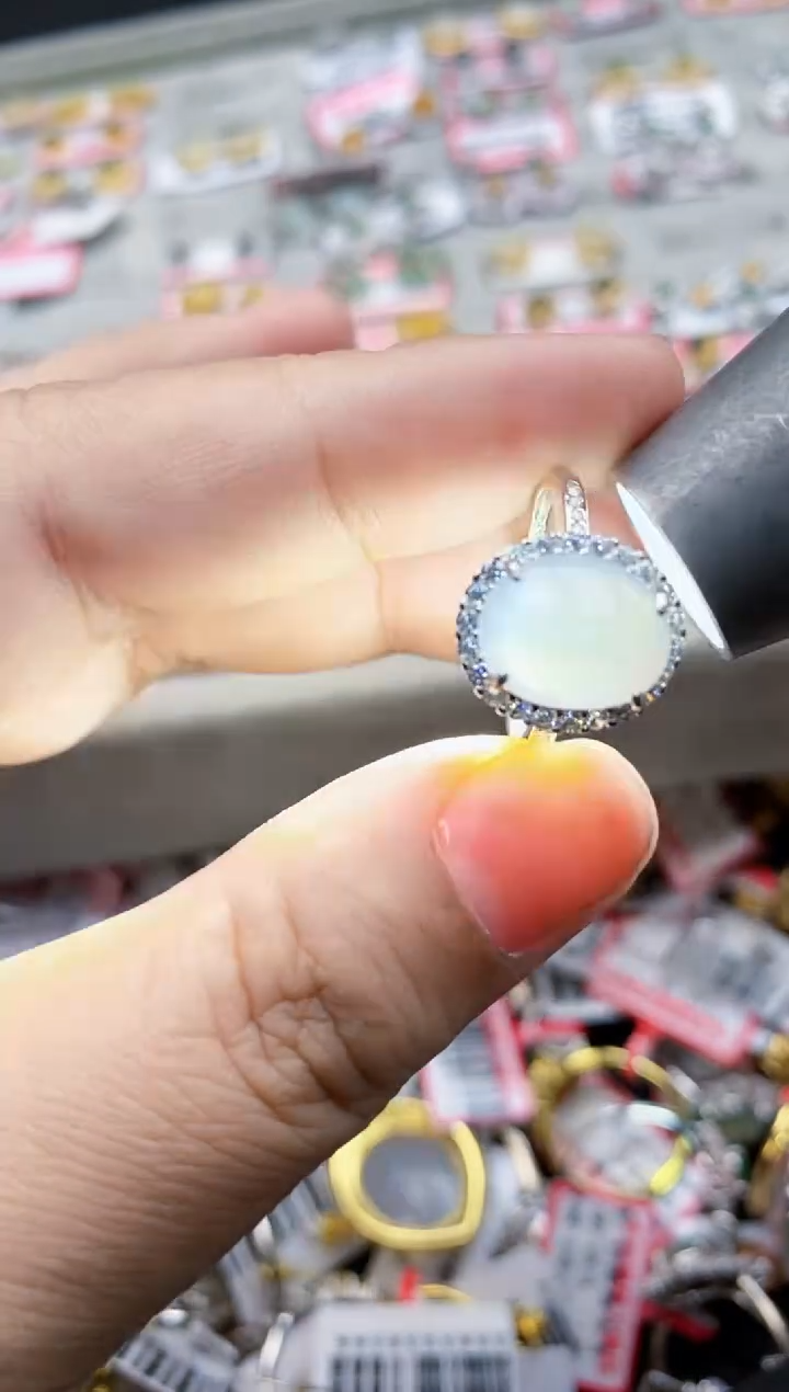 翡翠银S925镶嵌戒指13-13-13--5