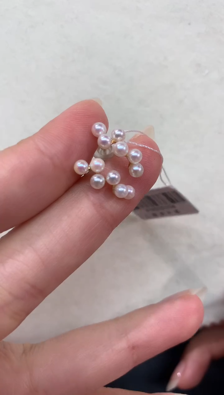 【闪购商品】海水珍珠耳饰18K金镶嵌A27|1380