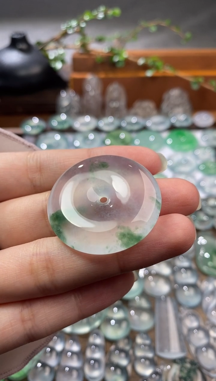 吊坠(不含链)未镶嵌翡翠扣子