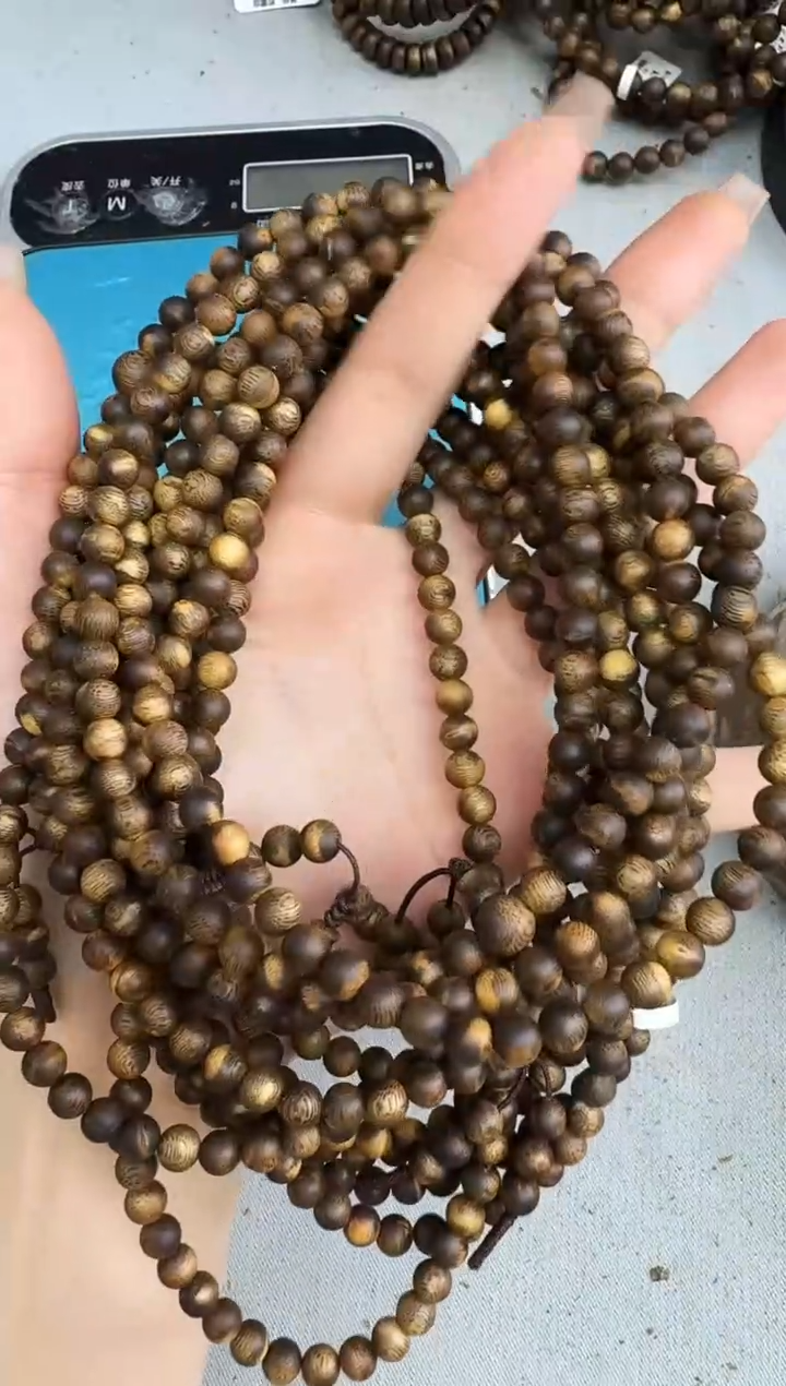 沉香手串0613紫罗兰圆珠多圈多样性发一