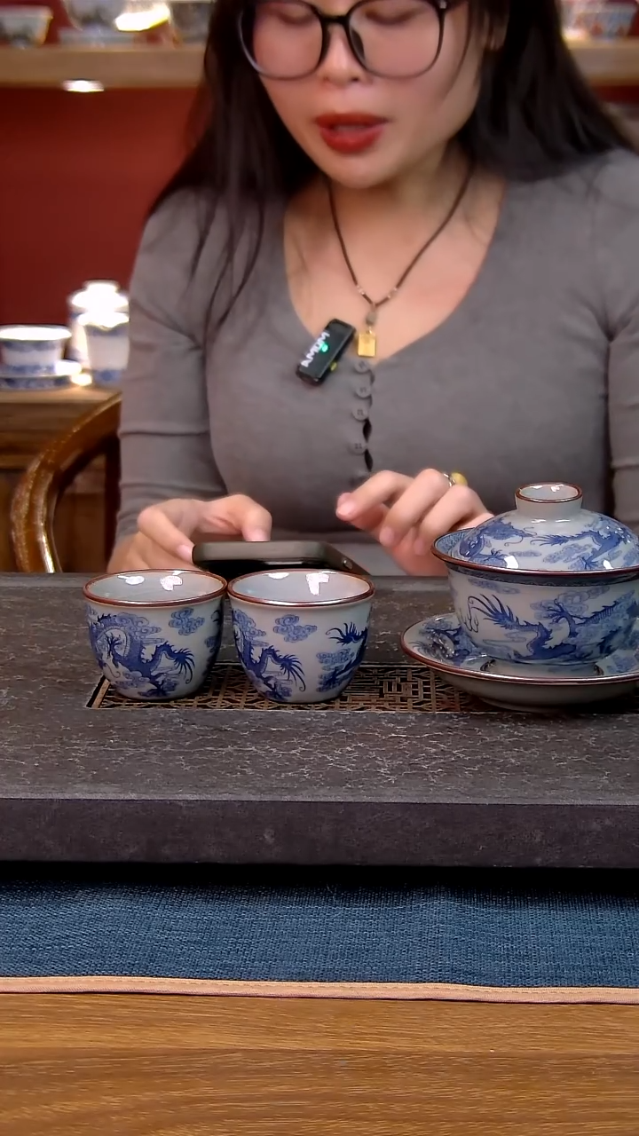 简装家用款3件套 老陶泥开片纹陶瓷茶具