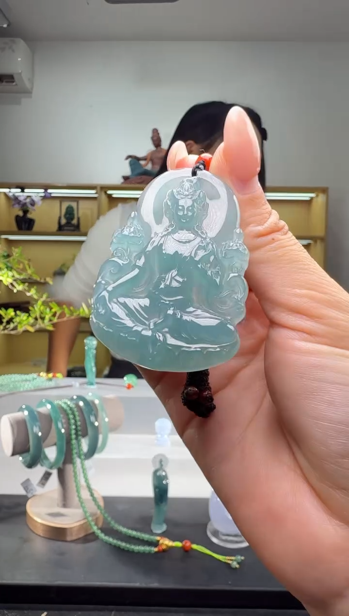 吊坠(不含链)未镶嵌翡翠度母（多样性发其一）