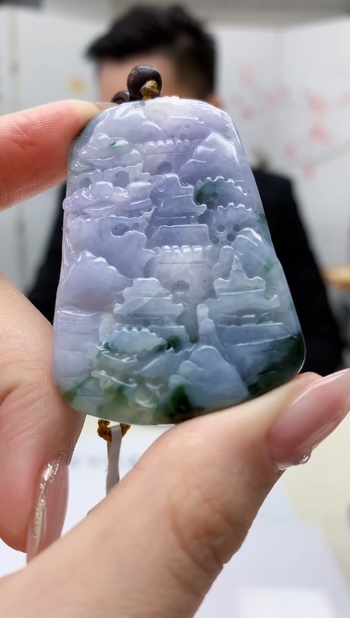 【闪购商品】定制翡翠未镶嵌1502jw-毛货挂件21