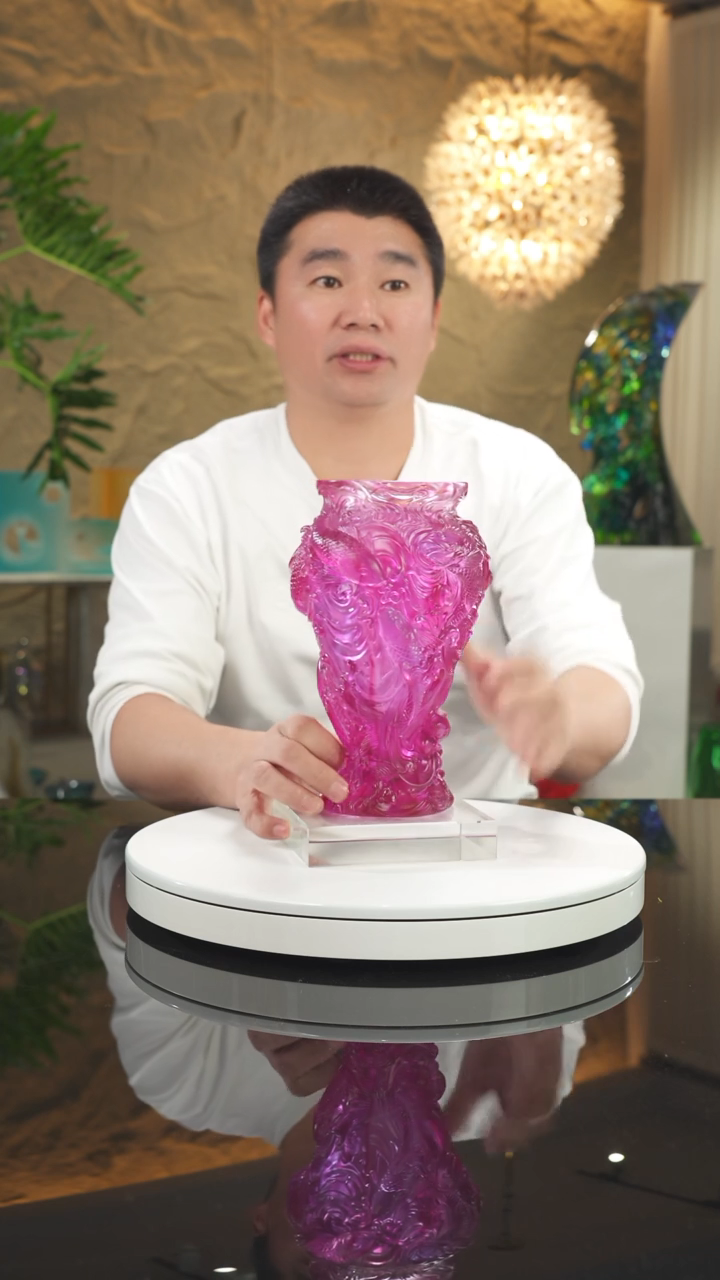 【闪购商品】摆件设计款琉璃花瓶摆件