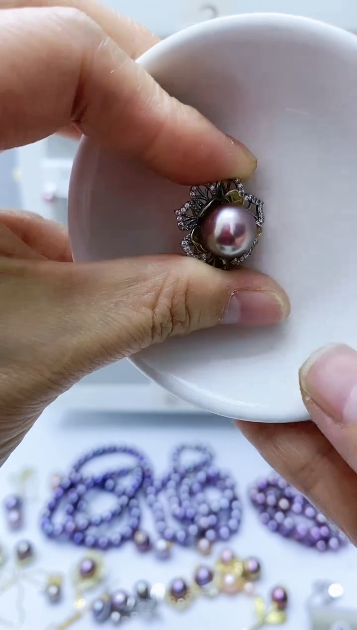 【闪购商品】淡水珍珠颈饰银S925镶嵌吊坠