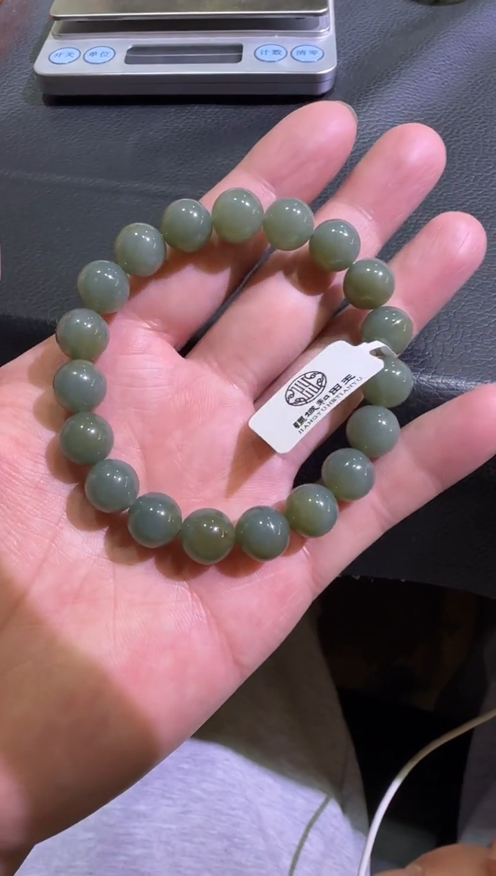 未镶嵌手链和田玉且末蓝手串（产地直发）