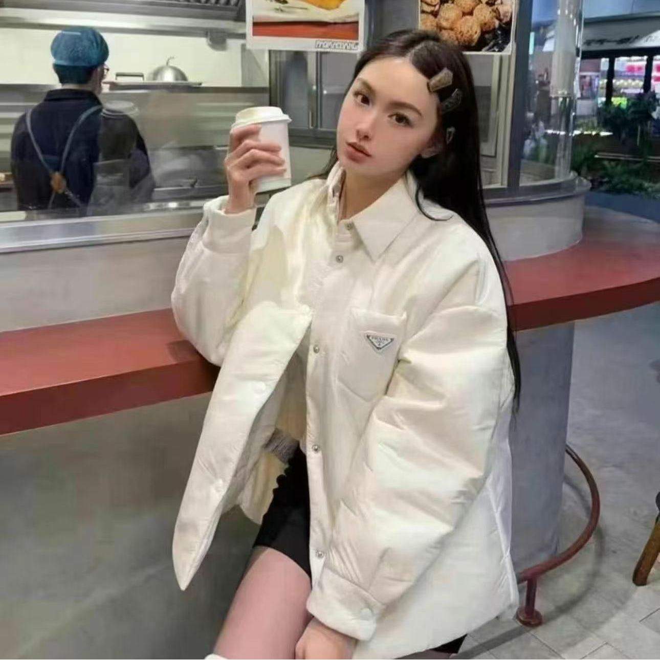 未使用 Prada/普拉达 /六六/女士棉服