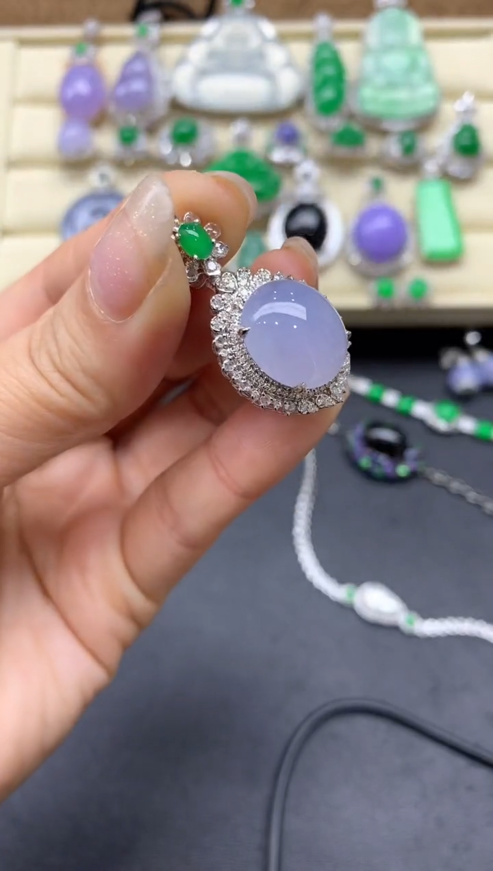 【闪购商品】翡翠颈饰18K金镶嵌604-中国好珍宝