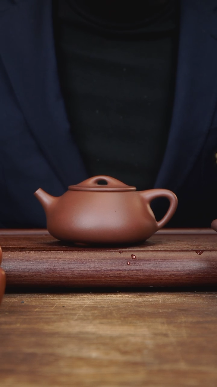 【闪购商品】紫砂茶壶 350ml JMZ景舟石瓢 紫泥