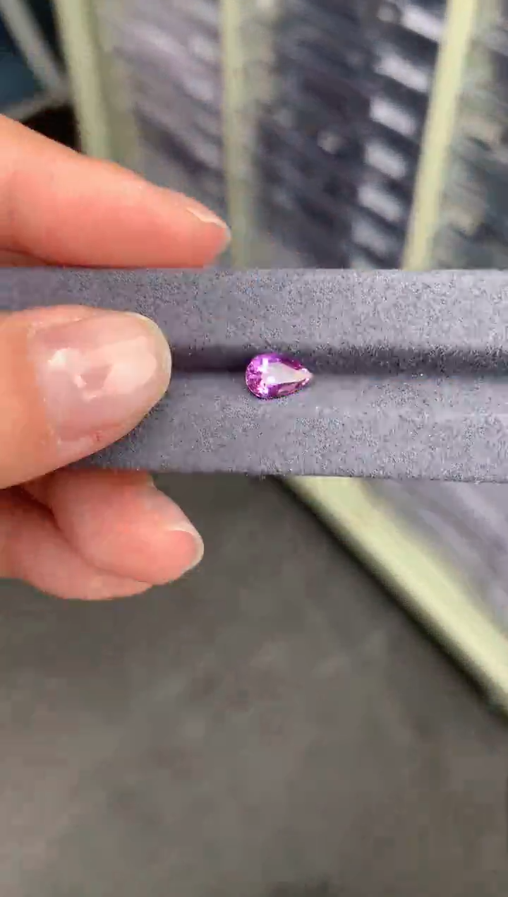 【闪购商品】彩色蓝宝石裸石未镶嵌1ct无烧紫蓝宝