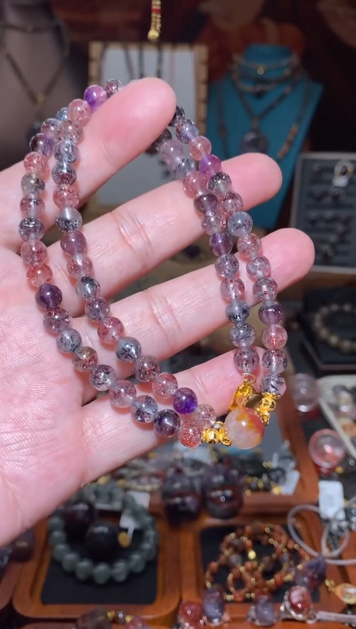 【闪购商品】水晶超七极光项链未镶嵌多样性发一