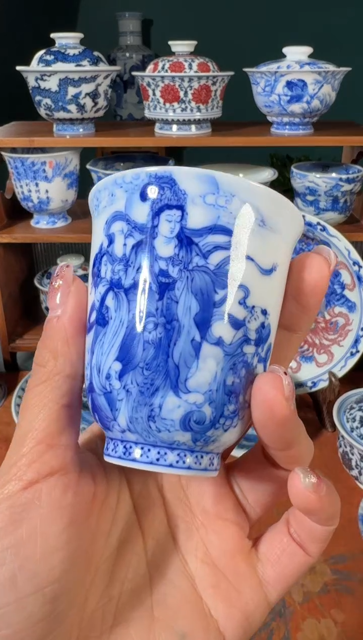 【闪购商品】杯画堂春杨柳人物杯