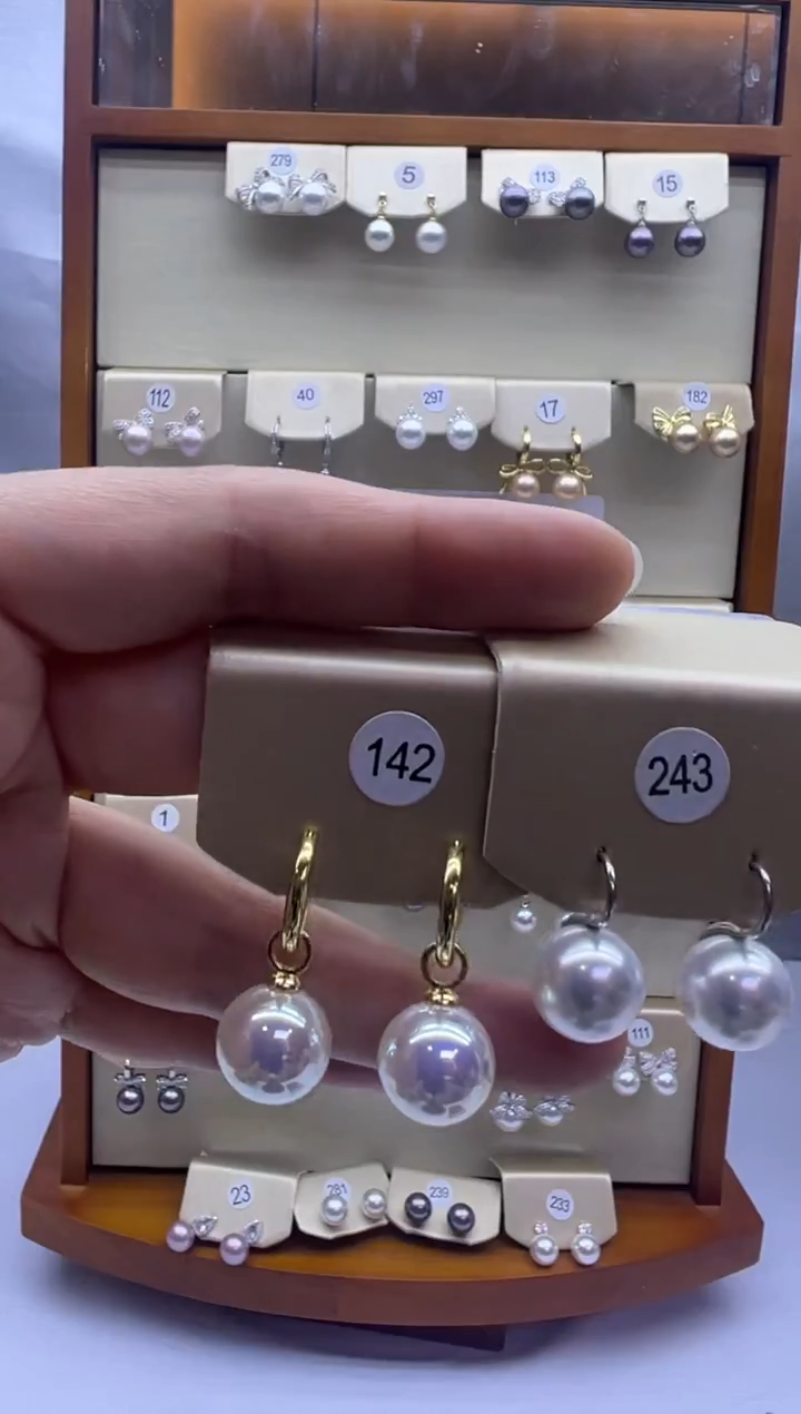 未镶嵌耳饰淡水珍珠142+243