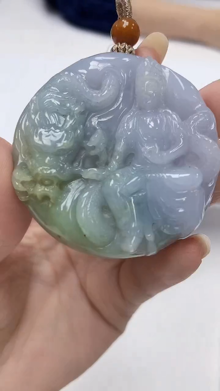 【闪购商品】定制翡翠未镶嵌0405DD-毛货挂件30
