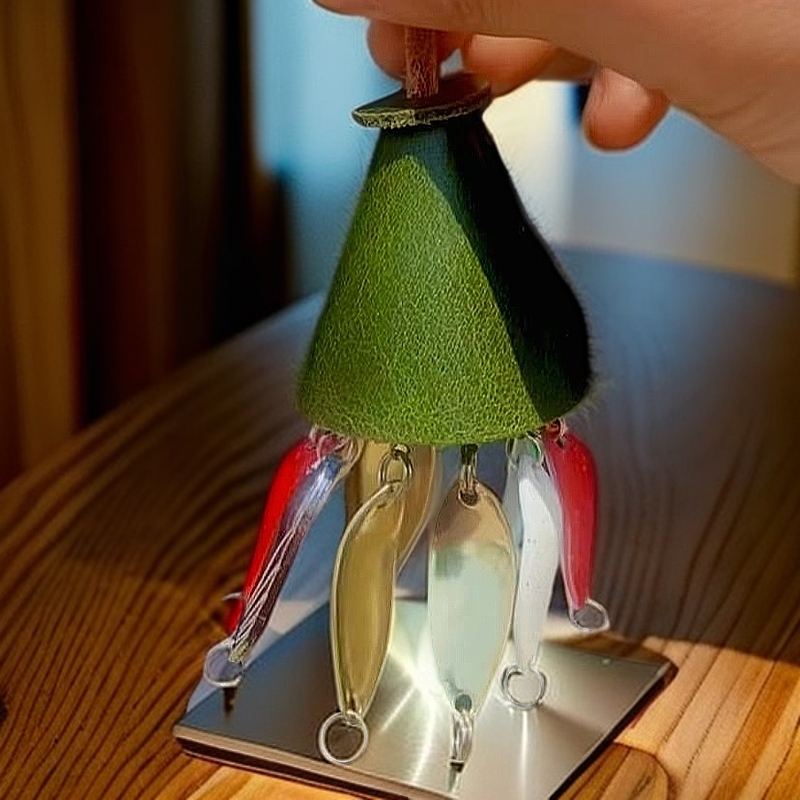 怪客纯牛皮手工缝制微物亮片装饰收纳包适合装马口亮片亮片包挂饵